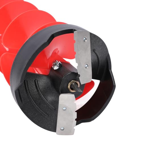 Elektrisches Eisbohrer-Set, 28 Zoll Nylon-Eisbohrer-Bohrer, 6 Zoll Durchmesser Eisfischen-Schneckenbohrer mit Klingen