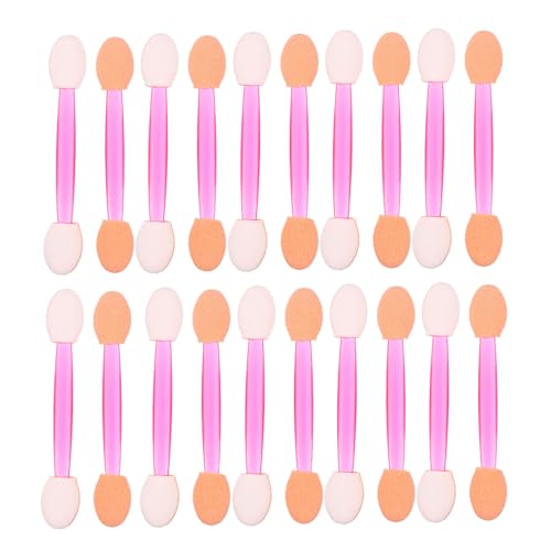 TOVINANNA 80pcs Eye Shadow Sponge Brush Applicators Dual Head Makeup Tool Disposables for Routine Great Friends