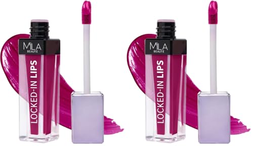 Image of Mila Beaute Locked In Lips Transfer Proof Liquid Lipstick | 12 Hrs Non Transfer | Highly Pigmented and Hydrating | Transfer Proof Formula with Hyaluronic Acid | Smooth Glide Application - (Sour Punch, 4.5 ml)
