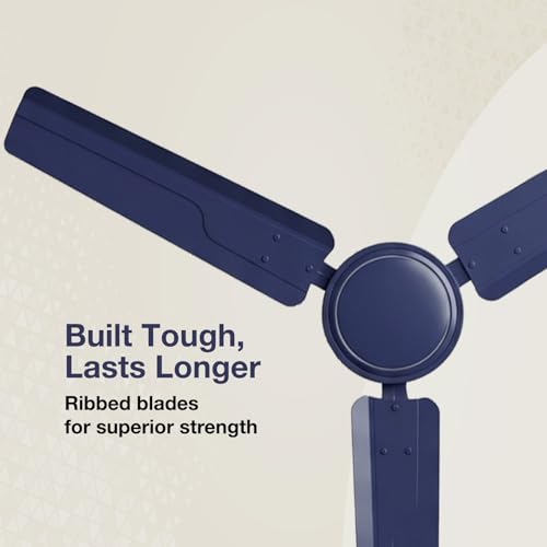 Image of Havells REO Vaayu 1200 mm ES Ceiling Fan | High Speed, High Air Delivery | Strong & Powerful, Air Delivery: 220CMM| RPM: 370| 2 Year Warranty | (Pack of 1, Matt Blue)