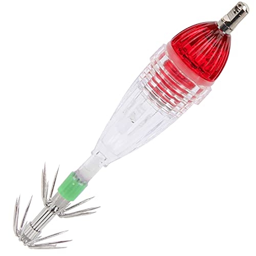 tomvorks LED Squid Fishing Lamp Red Light Bait Hook Underwater Light for Night Fishing