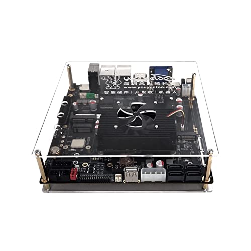 Gabinete acrílico WayPonDEV para placa base Mini-ITX ITX-3588J / AIO-RK3588J miniatura 1