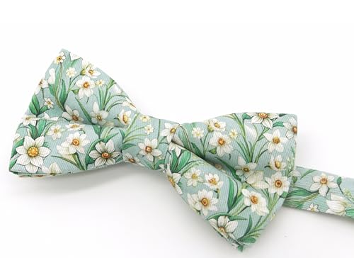 Image of Colorful Fun Pattern Pre-Tied Bow Tie Mens Floral Space Adjustable Bowtie
