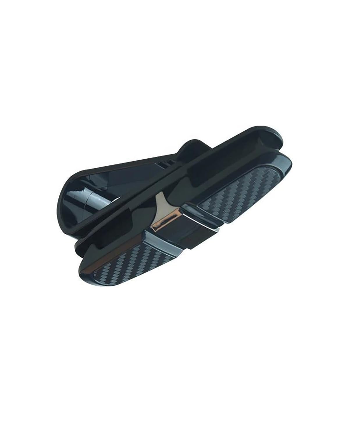 Portaocchiali da Sole da 2 Pezzi per Auto, Montatura per Occhiali, Supporto per Visiera, portaocchiali da Sole, portaocchiali da Sole Portatili, Clip in Cristallo, Decorazione per Auto (Argento)