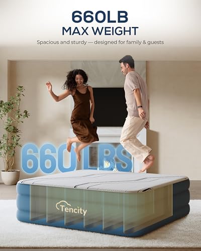 Lit gonflable avec sangle en PVC en forme de U Tencity extra ferme - 6