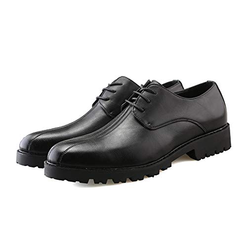 Men's Low Top Business Oxfords for Men Classic Lace-up Formal Work Shoes Soft Synthetic Leather Personality Outsole2