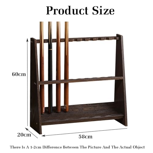 Supports de queue de billard en bois noble au design stable et élégant - 2