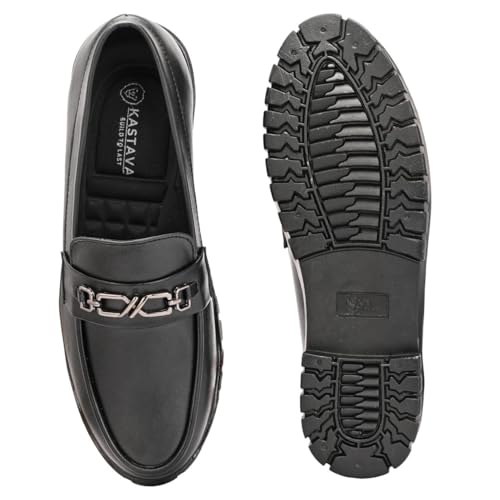 Image of KASTAVA KS 105 Ultra Comfort Breathable Cushioned Insole Slip-On | Lightweight Everyday Casual Loafers for Men