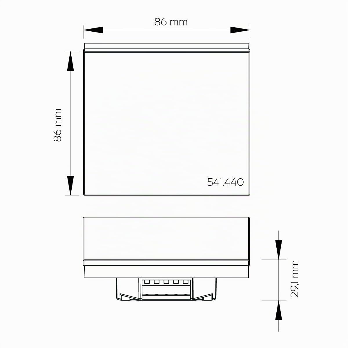 Touch Wand-Dimmer Funk: für RGB/RGB+W/RGBW LEDs, 4 Zonen, 230V Anschluss, Schalterdosen-Installation, KEIN Universal-Gerät: Funk Controller ist erforderlich (4 Zonen schwarze Glasoberfläche)