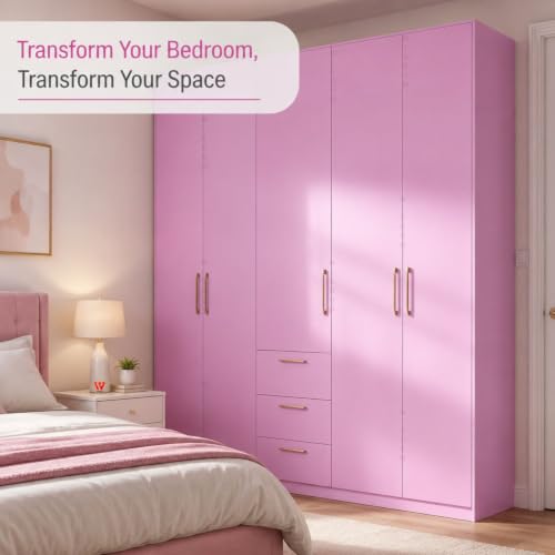 Image of WISDOM Baby Pink Wallpaper for Home Decor- Self Adhesive Peel and Stick Decorative Vinyl Sticker Smooth Satin Finish Waterproof & Easy to Clean (20x72 in)