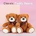 MaoGoLan Bulk Teddy Bear Baby Shower, 10 Packs Small Dark Brown Teddy Bear Stuffed Animals in Bulk,13.5
