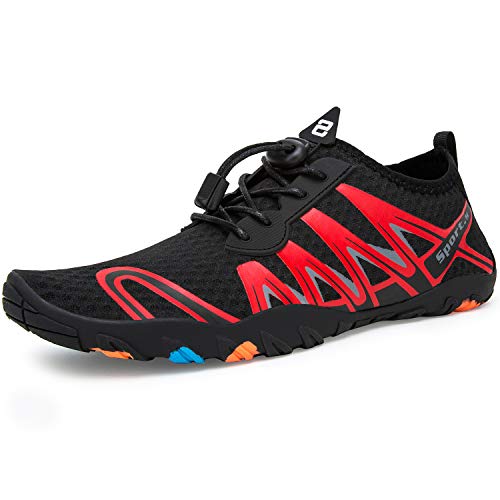 Yorgou Chaussures Aquatiques Homme Femme Chaussures d'eau Chaussures de Plage Chaussures de Yoga Plongée Surf Piscine Sport Aquatique