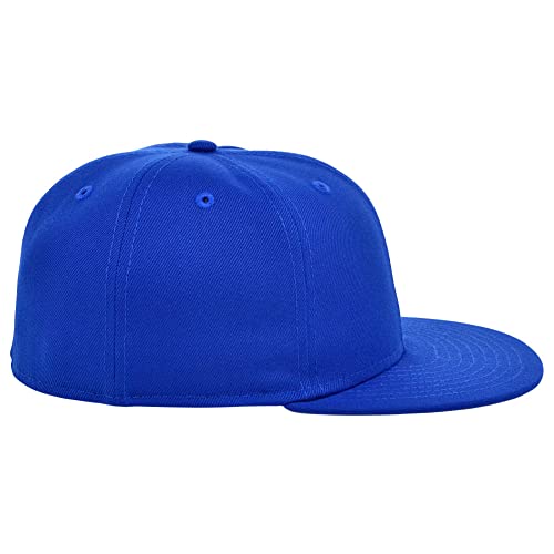 Image of Lids Blank Premium Full Court w /Colored Under Visor Fitted Cap