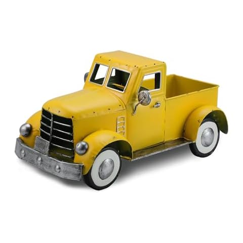 Addbliss Vintage Farmhouse Yellow Fall Truck Decor Cover