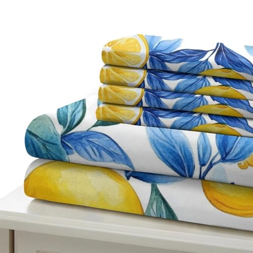 Housse de couette anti-plis en microfibre résistante parure de lit 135x200 - 7