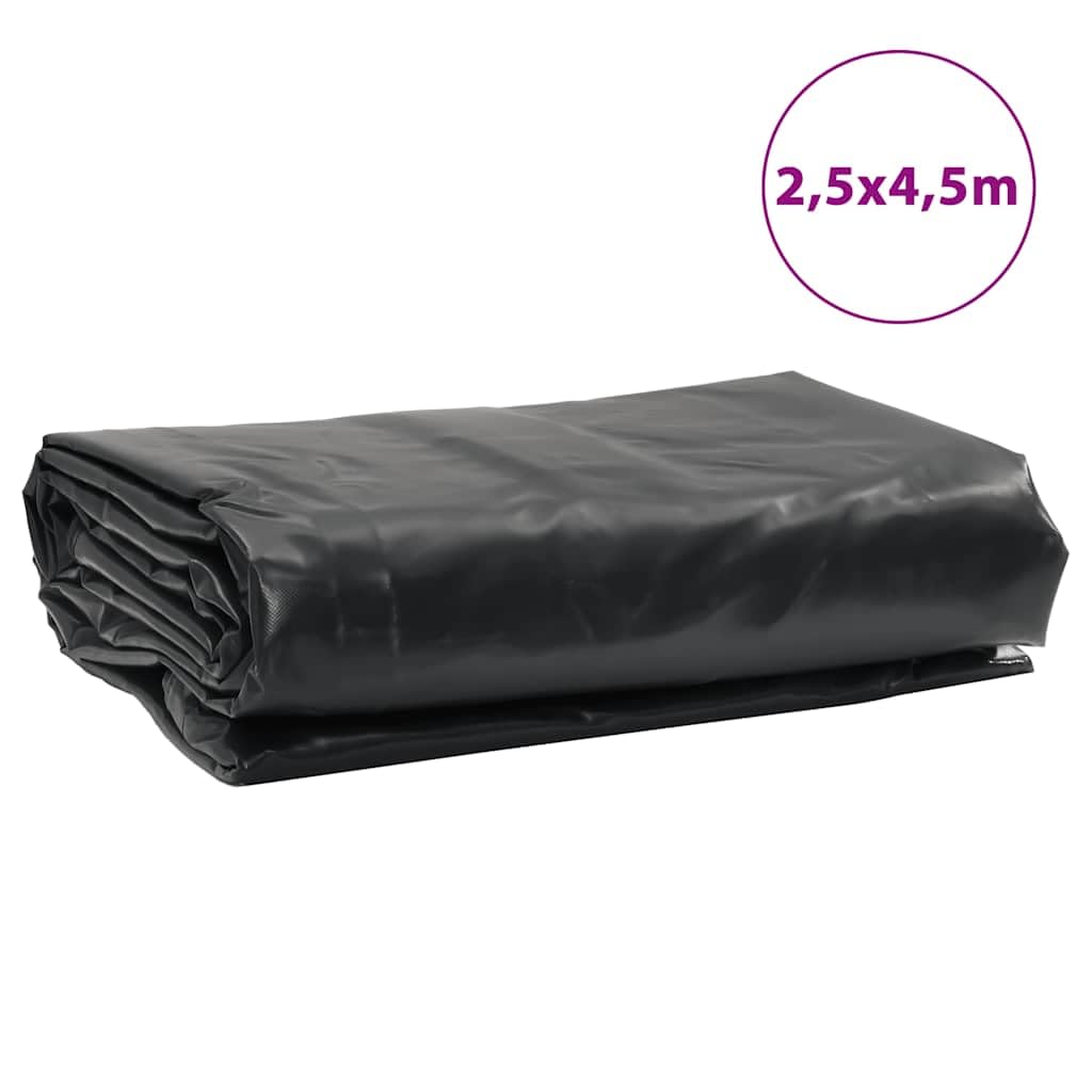 Abdeckplane Anthrazit 2,5x4,5 m 650 g/m² Canvas PVC-Beschichtung wetterfest reißfest mit Ösen für Garten Camping Auto Brennholz Möbel Anhänger Outdoor Schutz