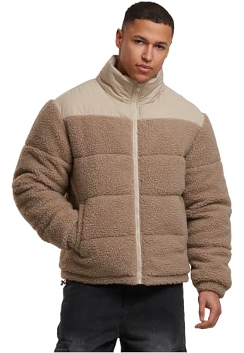 Veste bouffante Urban Classics homme noir matelassé doudoune hiver coupe-vent zippée