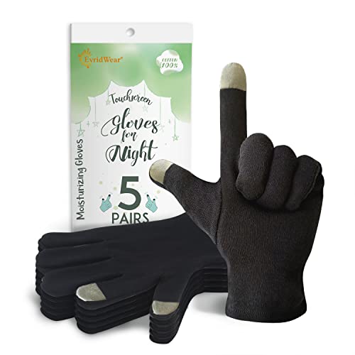 Evridwear Black Cotton Gloves