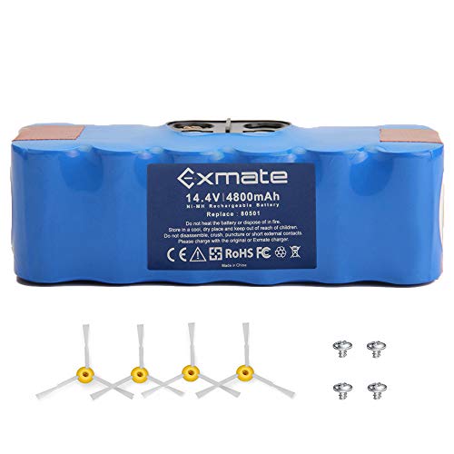 Exmate 4800mAh Extended Life Battery 14.4V Ni-MH Replace 80501 for iRobot Roomba 500