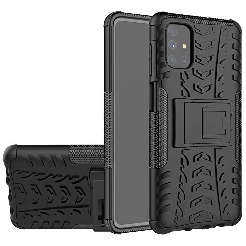 Labanema Hülle Kompatibel mit Galaxy M51, Abdeckung Cover schutzhülle Tough Strong Rugged Shock Proof Heavy Duty Case Für Samsung Galaxy M51 - Schwarz Cover