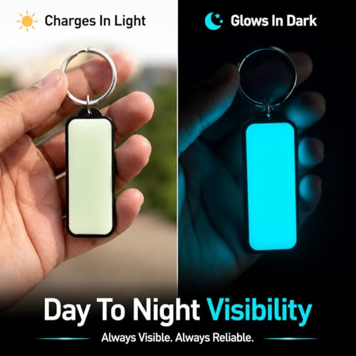 Image of Mi Glow Store Glow in Dark Keychain for Bike Men | Gift for Man | Bike Accessories | Charges in Light Glows in Dark | Key chain for Bike