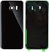 KIT 3 Pezzi Copri Batteria + biadesivo + lente compatibile per Samsung Galaxy S7 Edge G935F G935 Ricambio Vetro Posteriore Back Cover Retro Scocca adesivo + lente con cornice (Nero)