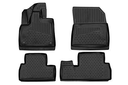 Element EXP.ELEMENT3DA07146210k Tapis de Sol sur Mesure en Caoutchouc pour Citroen Berlingo III Multispace K9 2018, Noir