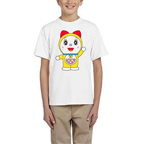 Gata Cósmica - Camiseta niños Manga Corta (10 años, Blanco)