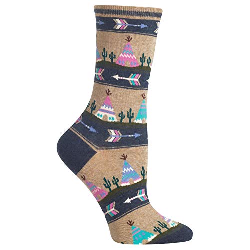 Image of Hot Sox Womens Tee Pee Socks, Denim Heather, 1 Pair, Womens Shoe 4-10