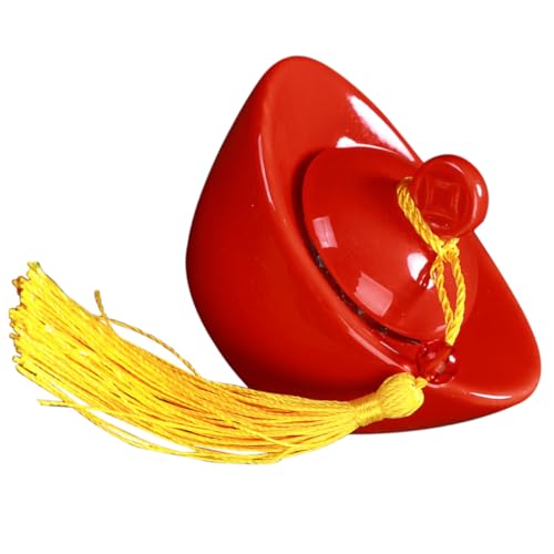 UTHCLO Lata De Té Sellado Portátil Mini Jarra De Almacenamiento De Té Recipientes Pequeños Con Tapa Botes Con Tapas Herméticas Cerámica Rojo