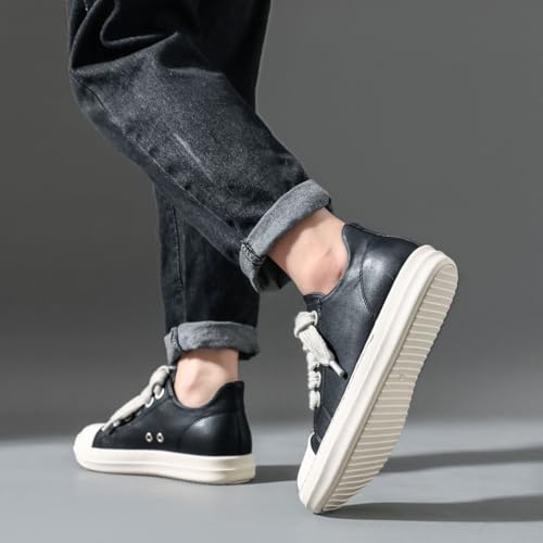 Low Top Sneakers for Men Comfortable Platform Walking Shoes4