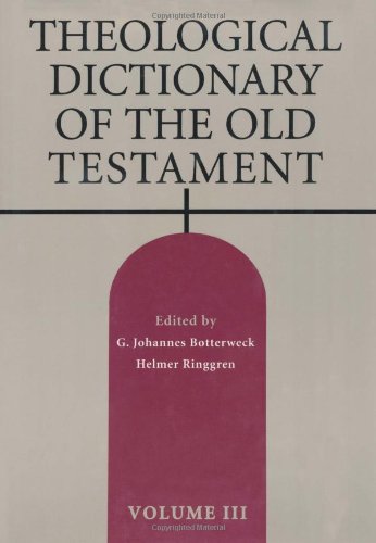 Buy Theological Dictionary of the Old Testament: 003 — BookShops.in