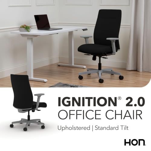 Image of HON Ignition 2.0 Ergonomic Office Chair, Lumbar Support, Desk Chair, Black