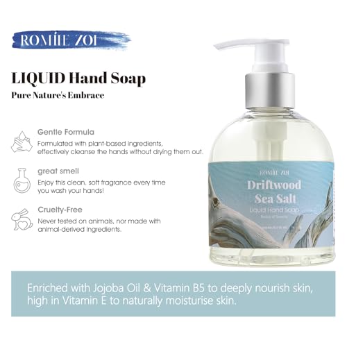 Image of ROMIIE ZOI Liquid Hand Soap with Gift Box - Driftwood - 260ml / 8.7 fl.oz