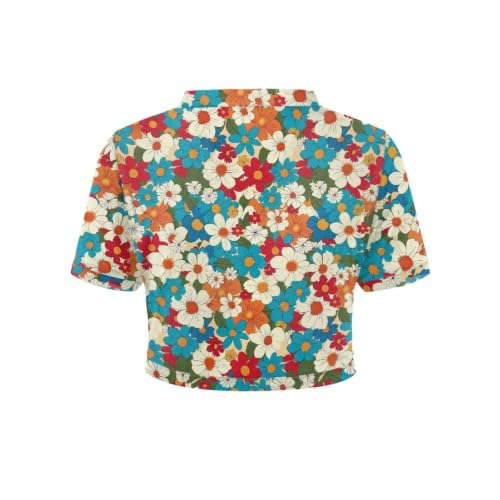 Image of Womens Short Sleeve Cardigans Lightweight Summer Cardigan Trendy Bolero Shrug Cute Floral Cardigan Sheer Bolero