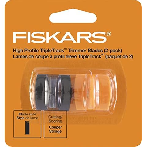 Fiskars 01-001555J TripleTrack High Profile Ersatzklingen Cut/Score Style I, 3,8 x 3,8 x 2,5 cm, Schwarz und Orange Cover