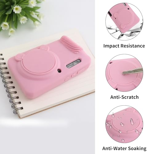 Funda para cámara Kodak PIXPRO FZ55 silicona suave rosa miniatura 6