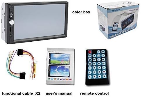 7-Inch Stereo Touch Screen Double Din Radio with Bluetooth - Unplug