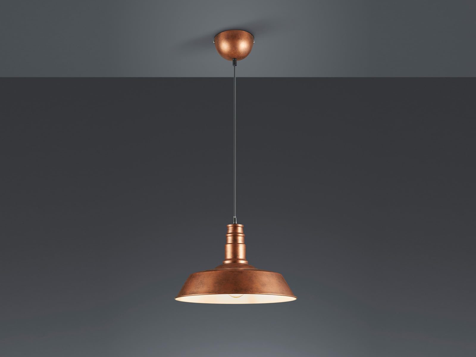 Reality Leuchten lampa wisząca Will R30421062, metal w kolorze miedzi antyczny, bez 1 x E27, 36 x 36 x 150 cm
