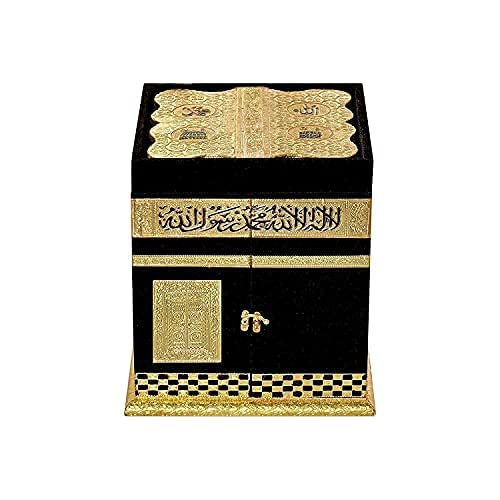 Aaradhya Enterprise kaaba Quran Box Reliable Holy Khana Kaba Quran Wooden Ajmer Sharif Islamic Muslim (No Quran only Box) (Kaaba Quran Box)
