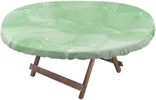 Miniatura 2 de Mantel ajustable elástico ovalado de mármol, estilo de textura de mármol, para decoración de mesa de cocina, comedor, picnic al aire libre, se