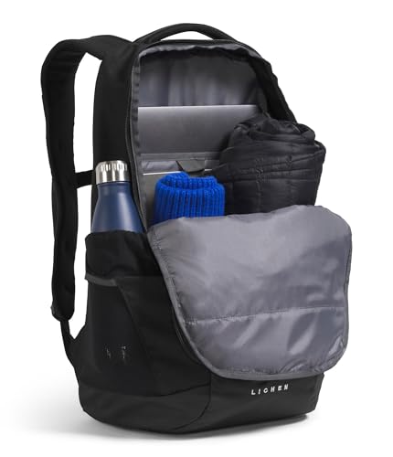 The North Face Lichen Daypack - Everyday Commuter Backpack, Laptop Sleeve, Water Bottle Pockets, Center Front Pouch, TNF Black/TNF White, One Size - Image 4