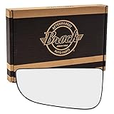 Driver Side Tow Mirror Glass with Base Outer Replacement for 09-18 Ram Pickup