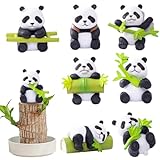 Parfait pour les espaces intérieurs: conçus spécifiquement pour une utilisation à l'intérieur, ces ornements de panda sont idéaux pour décorer des ordinateurs de bureau, des étagères et d'autres petits espaces..Leur taille compacte en fait un excellent ajustement pour ajouter une touche fantaisiste à votre environnement de vie ou de travail.