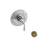 Newport Brass 3-1744TR/03N Bevelle Collection Single Handle Round Thermostatic Valve Trim with Metal Lever, Polished Brass Uncoated