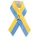 Ukraine Schleife Anstecknadel, Ukraine Ribbon Pins aus Satin, Ukraine-Bewusstsein Anstecknadel Blau-Gelb Schleife Brosche Schleifenform Anstecknadeln Hoffnungsstifte zur Dekoration (1 Stück)