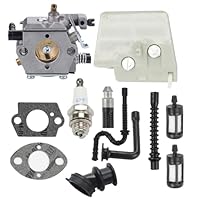 Hippotech WT-194 Vergaser mit Luftfilter Ersatz für Stihl 024 026 MS240 MS260 024AV 024S Ersatz für Walbro WT-194-1 WT-22 Kettensägenvergaser ersetzt 11211200611