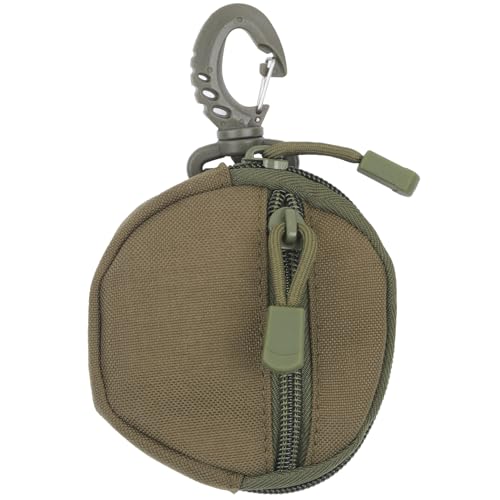 LinkWheres Bolsa táctica de 4.3 x 3.7 x 0.6 pulgadas, bolsa Molle impermeable para EDC | Organizador de camping y pesca | Cartera para llavero, funda para auriculares, paquete ligero