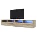 Produktbild Selsey Siena Double - TV Lowboard / Schrank (200 cm, Sonoma Eiche Matt, LED-Beleuchtung in Blau)