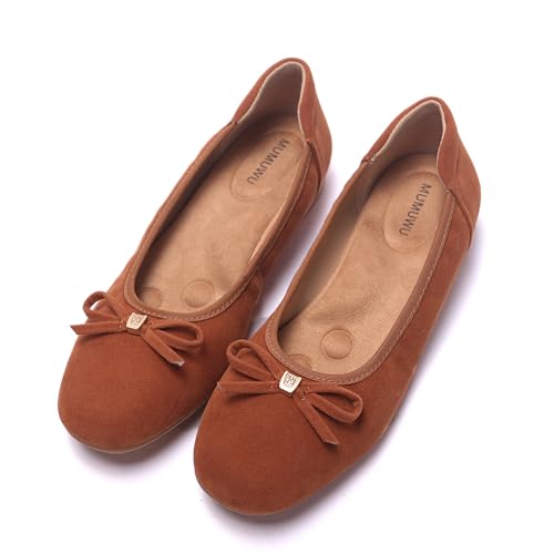 Image of Women's Comfortable Round Toe Bow Ballet Flats Shoes